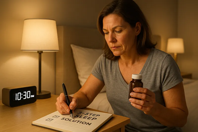 Person following sleep method steps