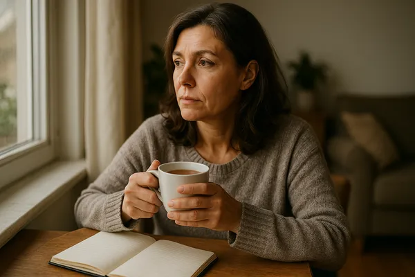 Woman looking thoughtful about sleep analysis